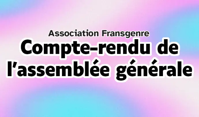 Compte-rendu de l'assemblée générale 2024